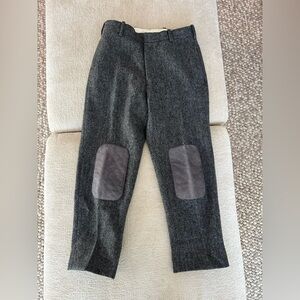 Thom Browne size 0 Grey Herringbone Trousers